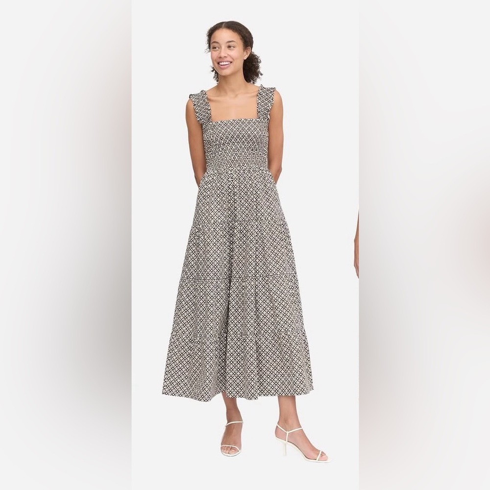 Hill house home kimmy dress in chocolate lattice medium